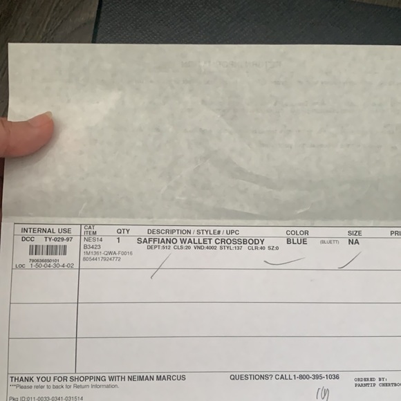 Prada blue clutch wallet on chain with removable strap - Picture 7 of 8